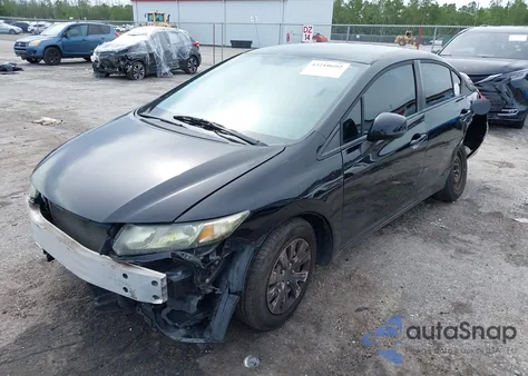 2013 Honda Civic Lx z USA, uszkodzony, nr VIN 19XFB2F50DE019549